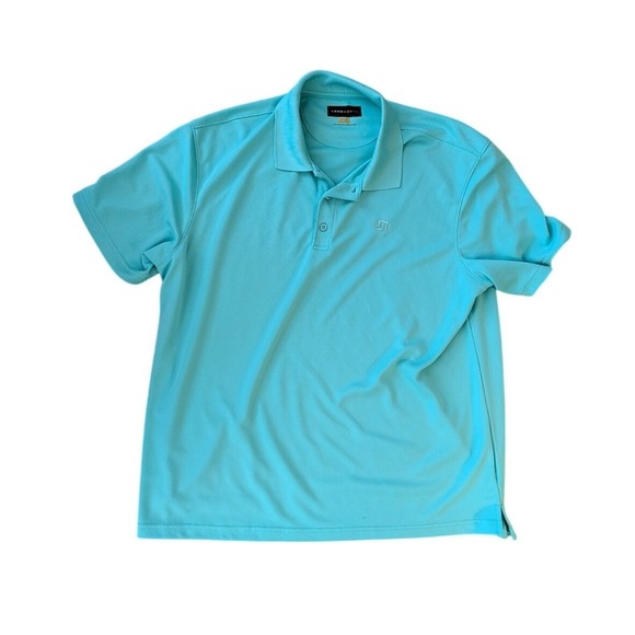 Loudmouth Other - Loudmouth Golf Men's Polo Shirt Aqua Turquoise Blue Pique Short Sleeve- XXL